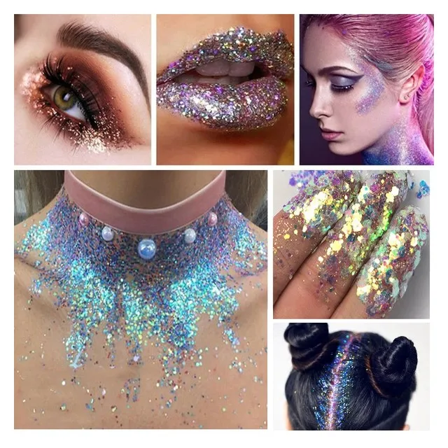 Private Label Cosmetic Wholesale Skin Safe Fine Powder Makeup Glitter Customized Color