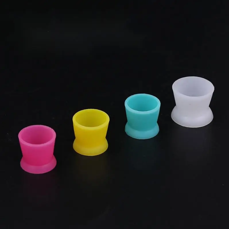 Disposable Permanent Makeup Beauty Ring Divider Other Body Art Soft Silicone Microblading Tattoo Ink Cup
