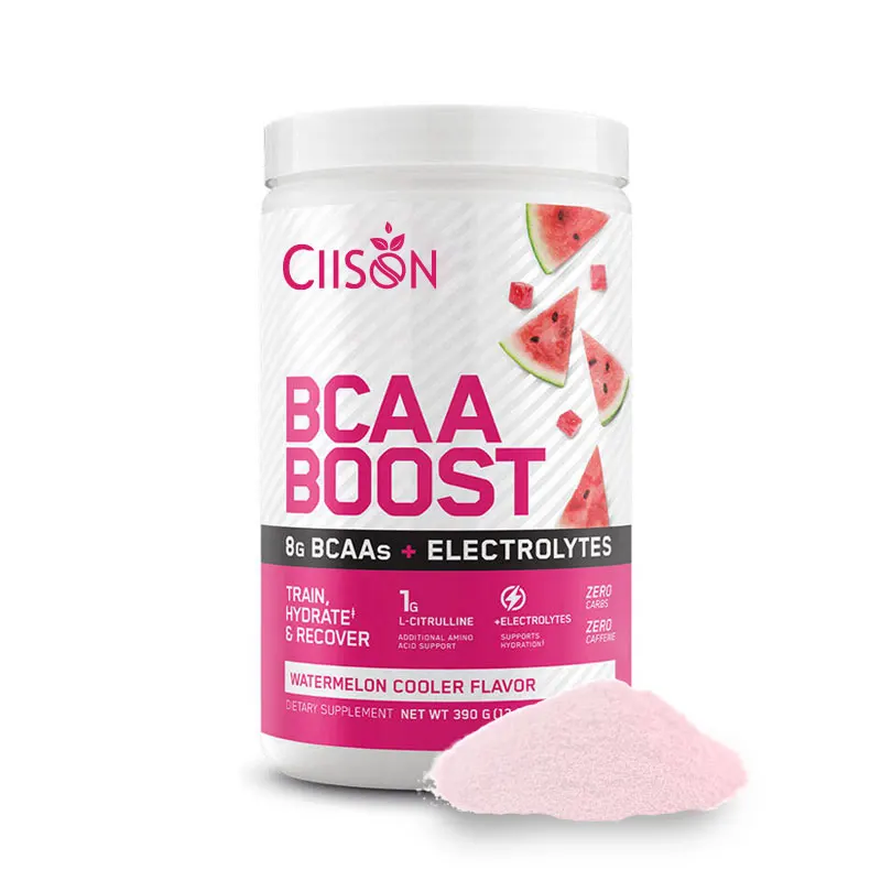 BCAA branched chain amino acid electrolyte powder watermelon flavor