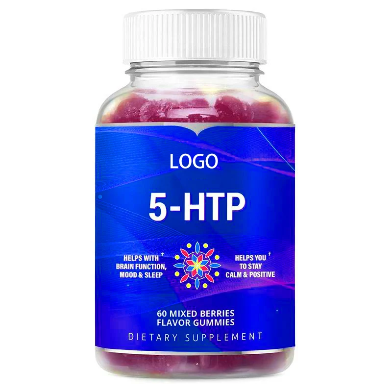 5-HTP Gummies Natural 5HTP Supplement With Calcium, L-Tryptophan Stress Relief Chews