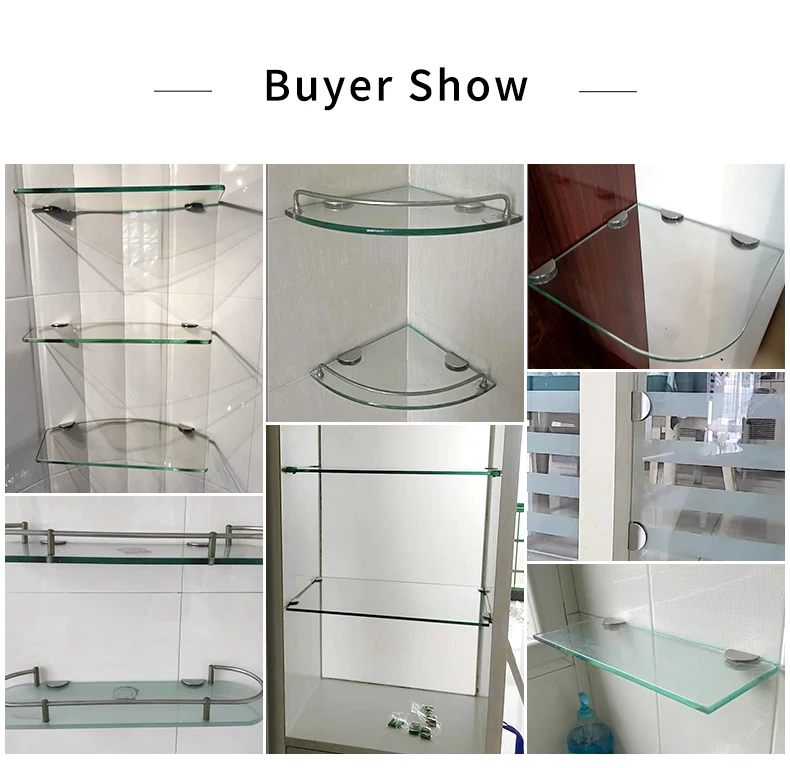 Jinnate Glass Clip Stainless Steel Glass Clamps Metal Glass Clamp