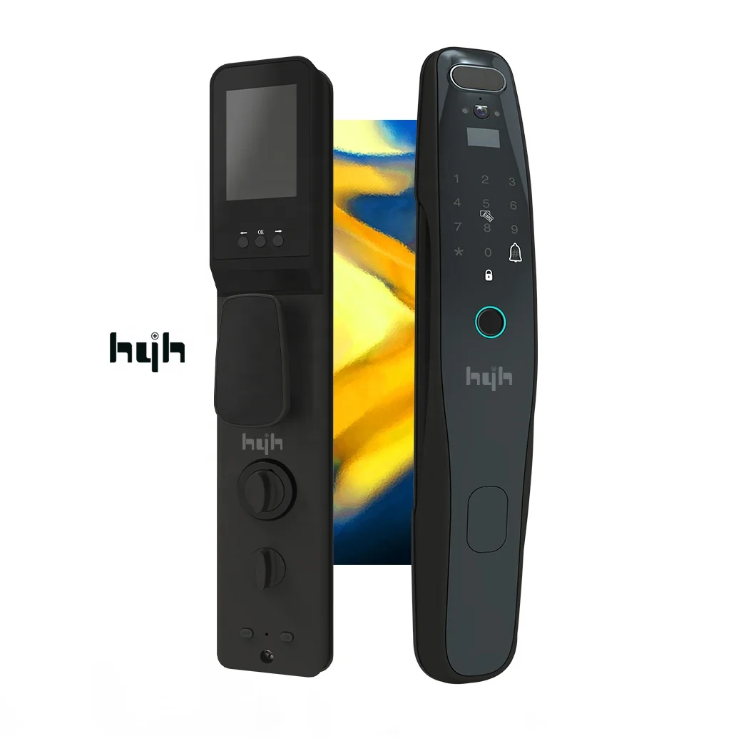 China hyh Electronic Safety Digital Passcode Fingerprint Smart Home Outdoor Gate Camera Eyes Face Recognition Tuya Wifi Lock
