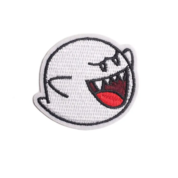 Hot Selling Melt Iron on Sew Back Mario Embroidery Woven Patches for