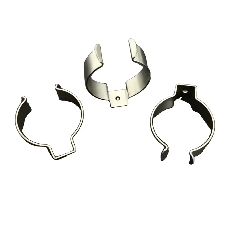 oem metal clamping brackets customized brushed stainless steel pipe / tube clamp bracket