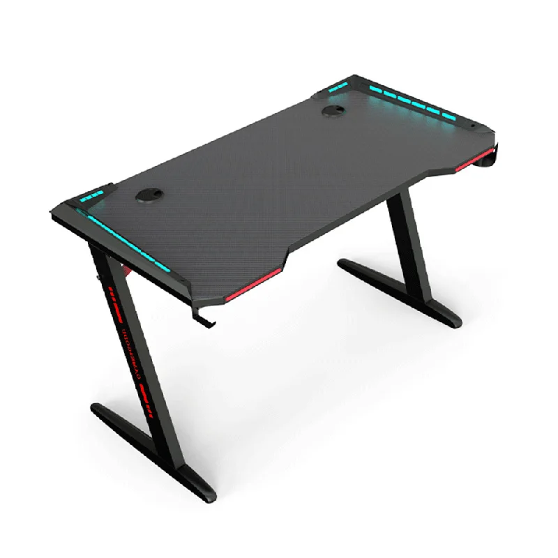 
cheap computer table Ergonomic Gaming Desk Gaming Table With RGB Light For Home Office Gamer Workstation 