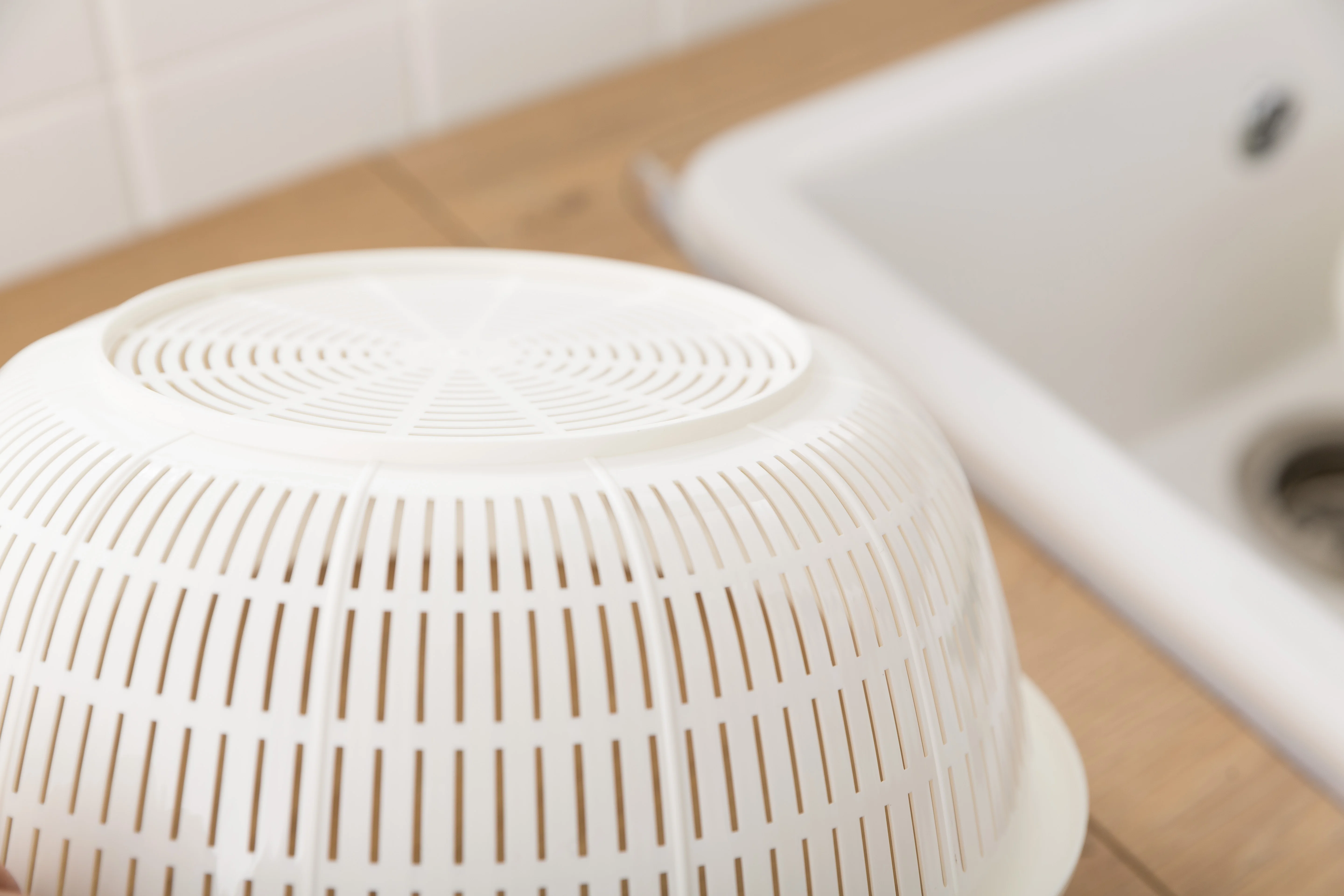 Kitchen Plastic Vegetable Rice Washing Basin Washing Fruit Basket Multi purpose Basket