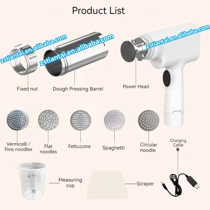 New style manual noodle making machine hand held electric dough press machine mini spaghetti pasta maker making machine