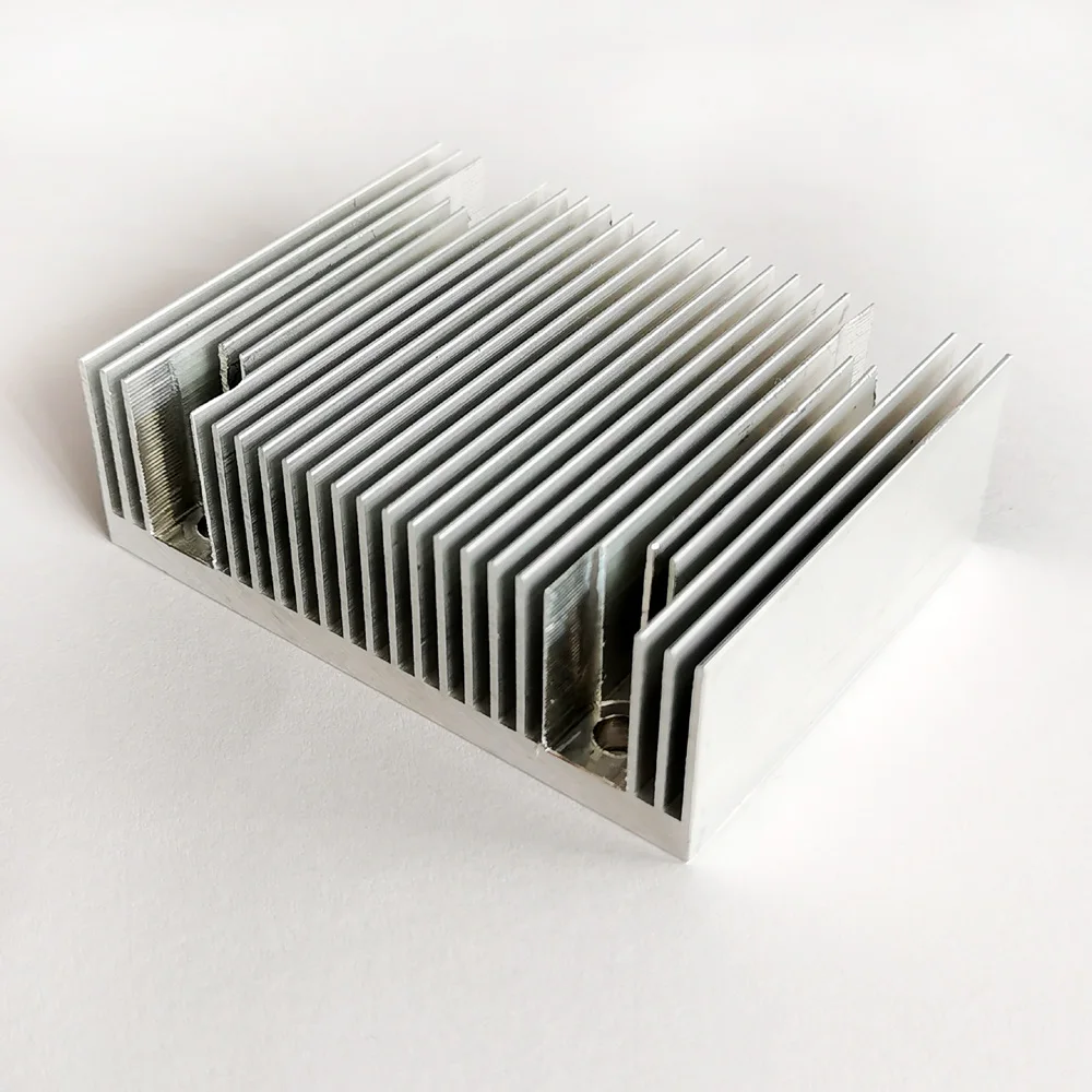 CNC machined custom aluminium heat sink 80(W)*26(H)*60(L)mm