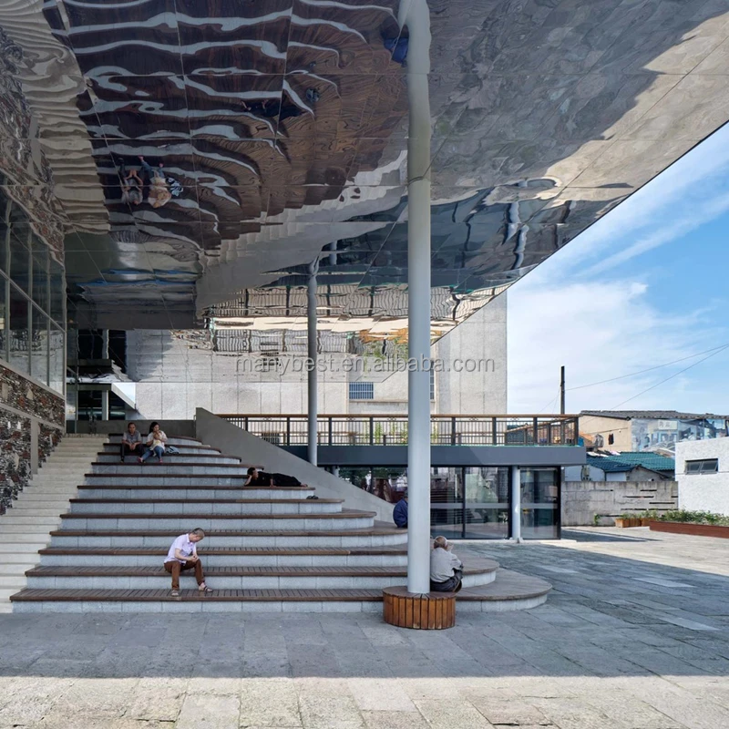 Fancy idea outdoor canopy decorative clip in stainless steel mirrored ceiling tile