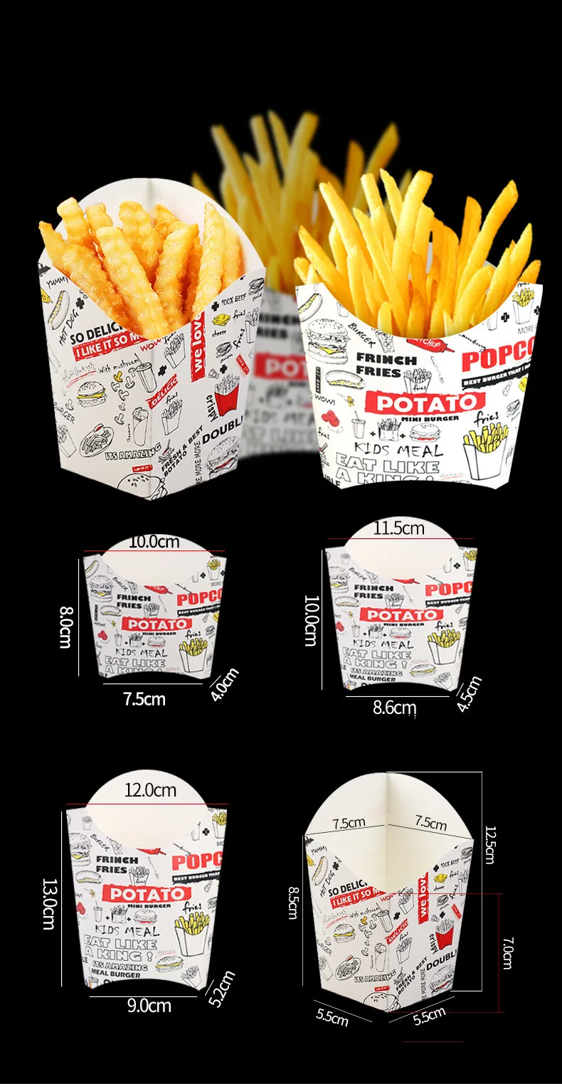 Custom logo kraft paper take out lunch salad noodle fried chicken fries containers takeaway food packaging sandwich burger box