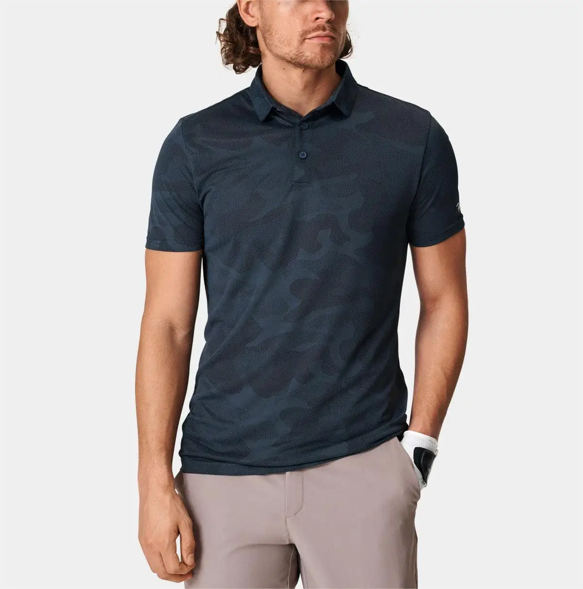 Custom Charcoal Golf Polo Shirt Trendy High Quality Pattern Print Quick-drying Polyester Polo Shirt For Men