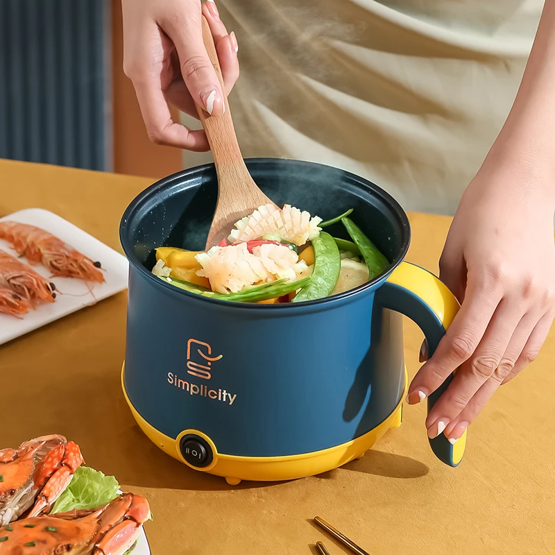 Mini cooker Electric Cooking Pot Home Student Dormitory stainless steel electric pots Portable electric multi cooker