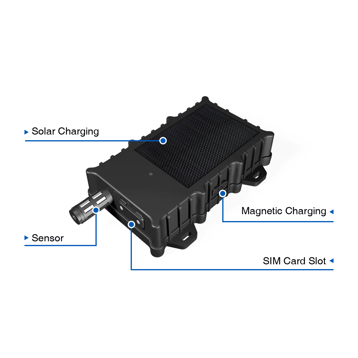 Wireless Fleet Tracking Management LTE Gateway Smart Agricultural Monitoring IoT Gateway Solar and Magnetic Charging LTE Beacon