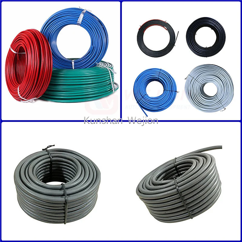 Length measuring electric wire spooling cable bobbin wind rewind tie tying machine