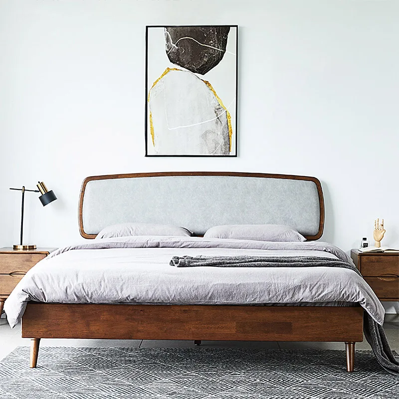 OEM modern Master Bedroom Furniture Set Luxury Suspended Bed Frame wooden Suspending Bed size for bedroom