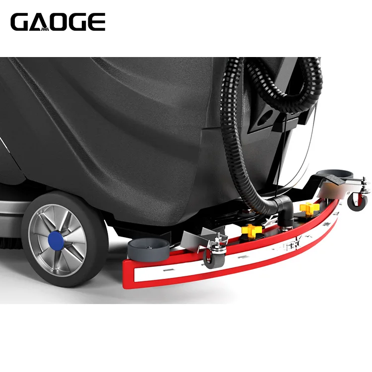 Gaoge Brand Model A1 Hand Push Floor Scrubber Cleaning Equipment 530/780MM 55/60L 24V/500W 120BAR 180PRPM Floor Scrubber Machine