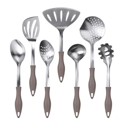 Wholesale Stainless Steel Kitchen Utensils Set PP handle kitchenware cookware cooking utensils set