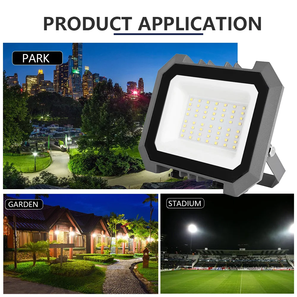 IP65 Explosion Proof LED Flood Lights 10W-200W for Outdoor Stadiums, Waterproof High Power Lighting with SMD Technology