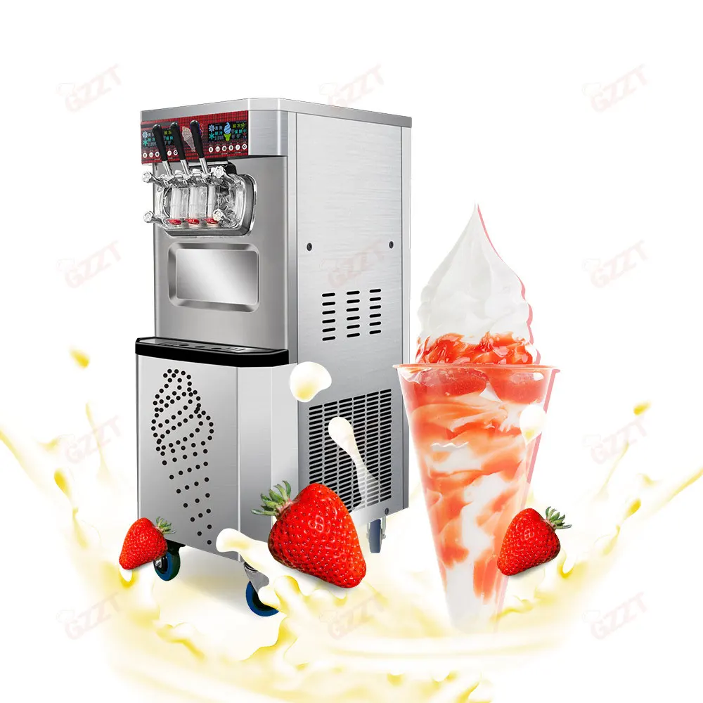 68L/H High degree of pumping Turkish Gelato Maker Hotel 7 days pre-cooling fresh  dual operating system Soft Ice Cream Machine