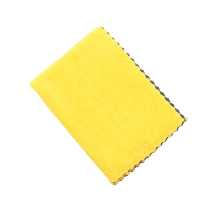 Yellow Green  Private Label Embroidered Logo Professional Microfiber Car Clean Frottee Towel