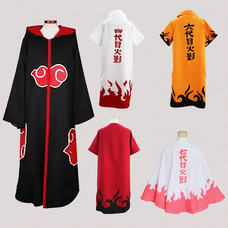 Halloween Costume Ninja Robes cloak Akatsuki Uchiha Itachi mantle Cosplay