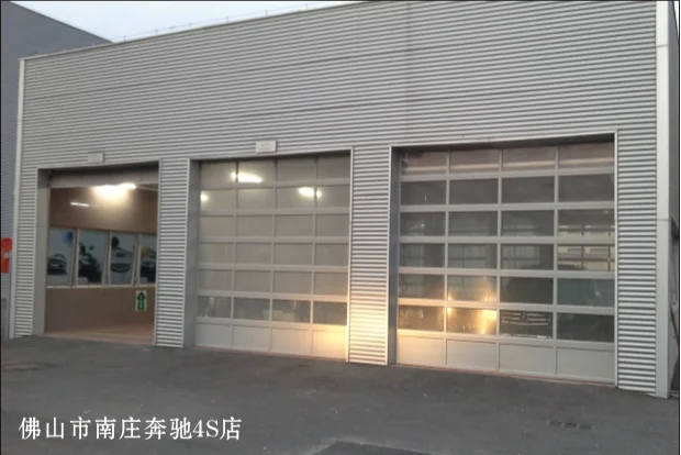 Panel Vertical Bifold Garage Doors Roller Motorized Automatic Glass Modern Rolling 3 Years for Motor; 10 Years for Door Finished