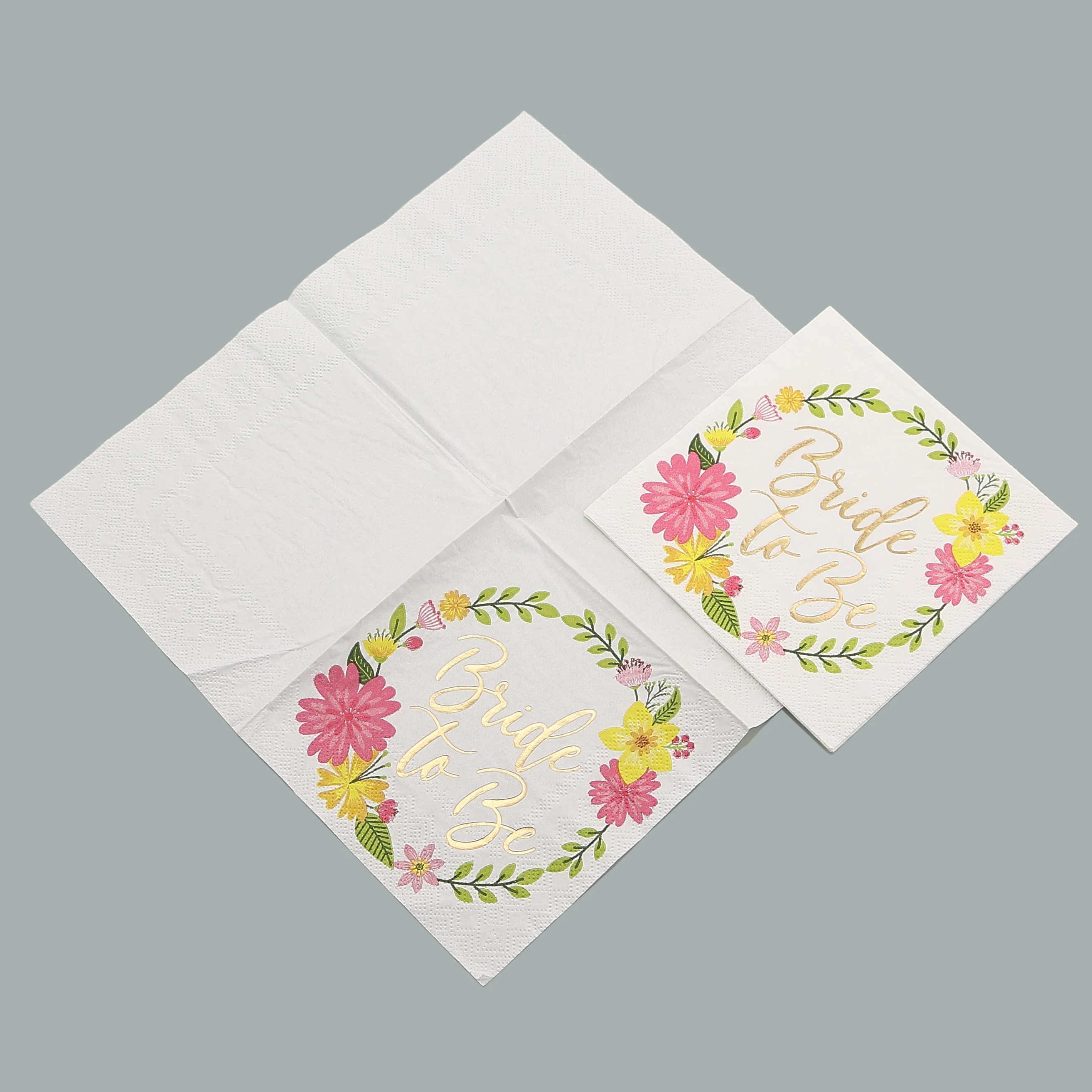 Biodegradable & compostable Printed paper napkin serviette Tissue paper serviette Food contact safe printing napkin