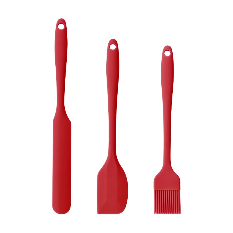 Set of 6pcs Silicone Kitchenware Cream Scraper Spatula and Oil Brush for Baking and Stirring Oil Brush Set
