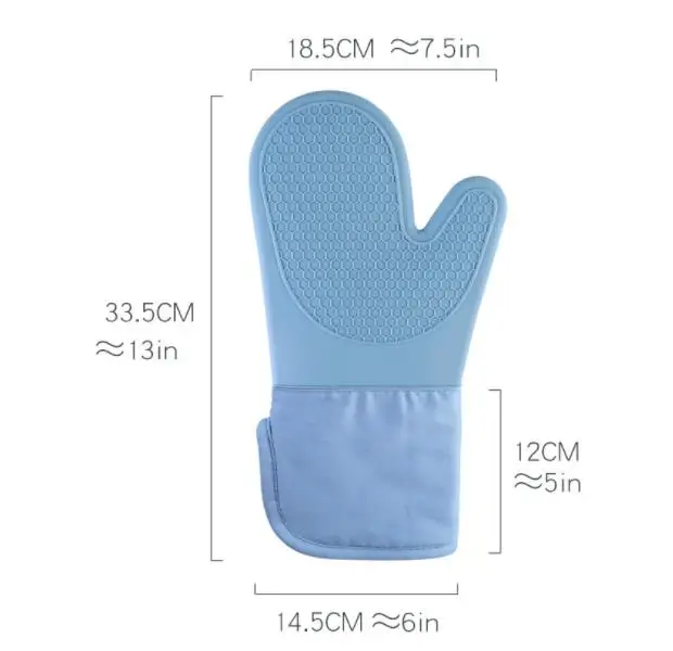 Free Sample Kitchen Multifunction Extra Long Professional Heat Resistant Pot Holders Flexible Silicone Oven Gloves