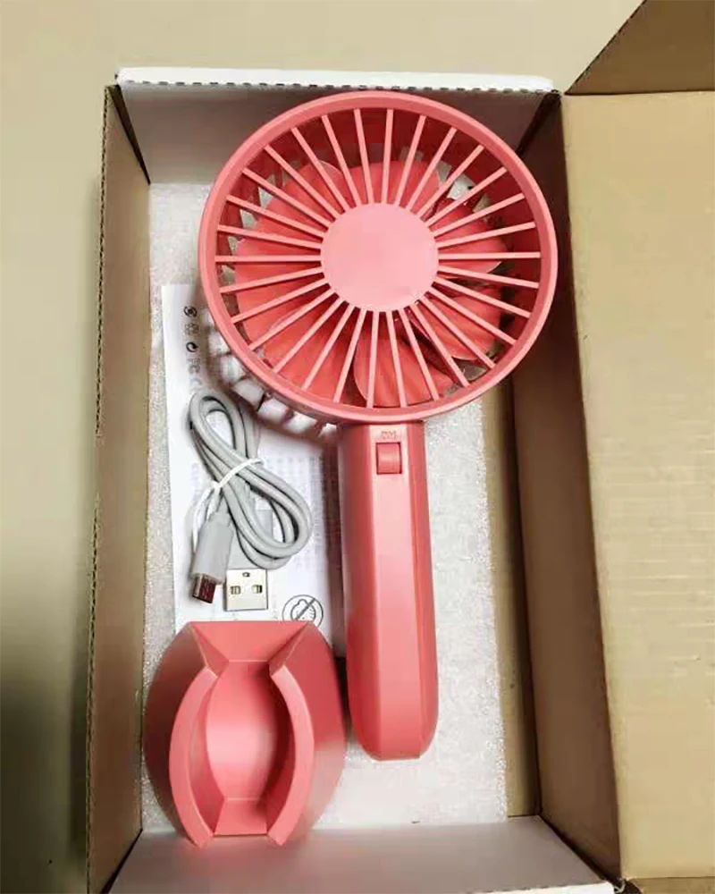 New Handheld Fan USB Charging Mini Portable home appliances Mute Small Electric Fan Lash Fans