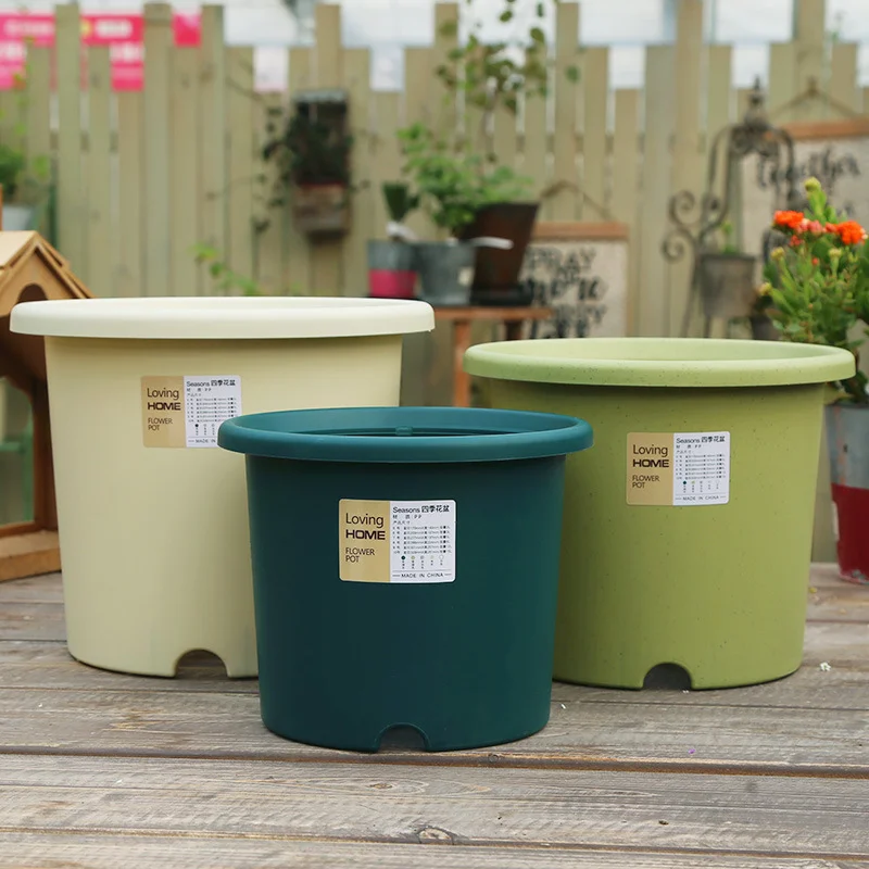High Quality Wholesale Durable  Colorful Artificial Large Plastic Flower Pots For Home Decoration