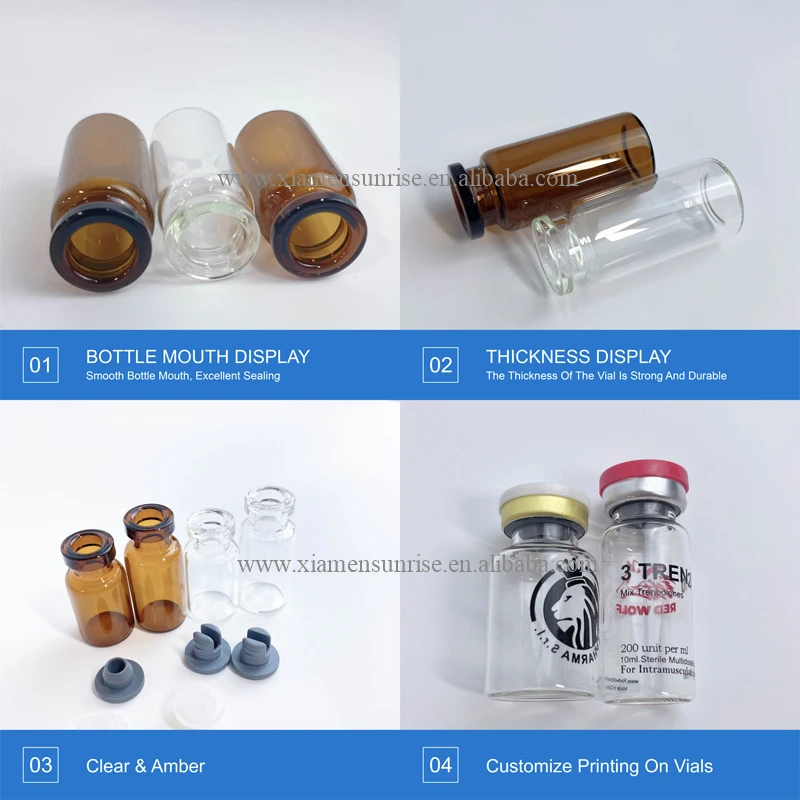 Glass vials (5)