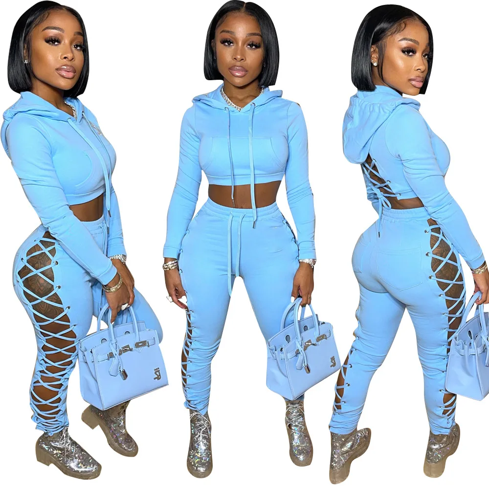 CH86 custom logo sets tracksuits two pants suit 2 piece women fall tracksuit set for woman sweat track jogger pant