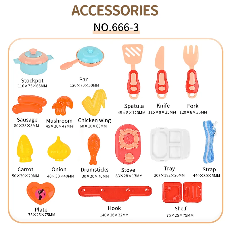 Small Size Pretend Play Kitchen Set Toys For Kids Little Chef  Educational Kids Kitchen Toys Set Accessories