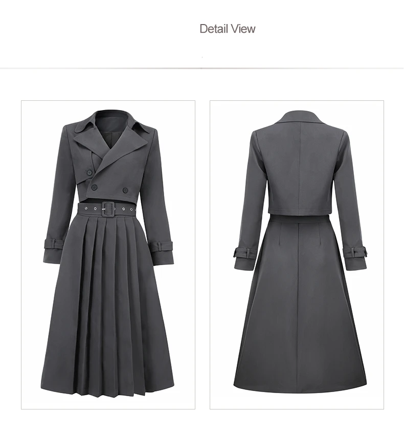 factorycustom wholesaleGray suit skirt professional two-piece suit jacket