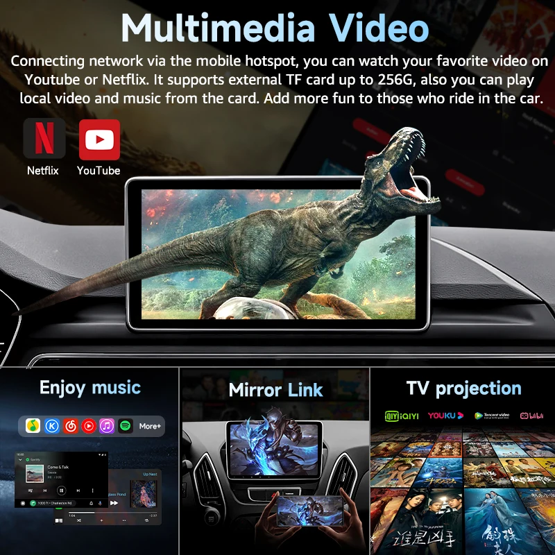 Smart Wireless Android Auto Box Wireless Netflix Youtube Android Auto Car Adapter For Cars With Wired Carplay