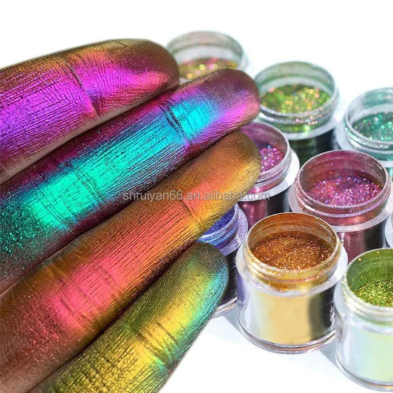 RUIYAN Metallic Effect Pigment Multichrome Chameleon Pigment Powder for Cosmetics
