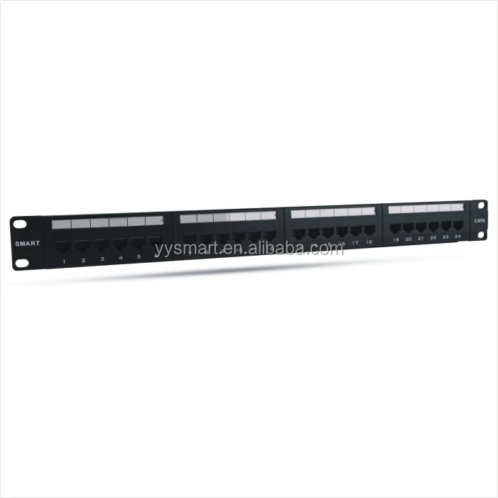  CAT.6 RJ45 amp 24 порта двойная коммутационная