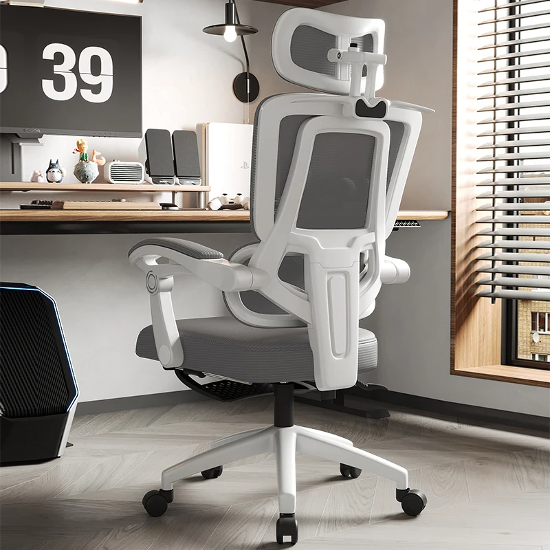 Modern Ergonomic Office Chair Comfortable Swivel Recliner With Adjustable Headrest High Back Mesh Design At An Price
