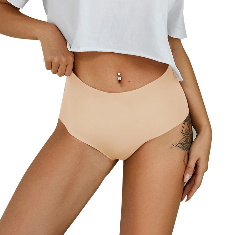 Hot Sell Women Underwear Panties No Show Invisible Panty Fashion Ice Silk Seamless Panties Underwear