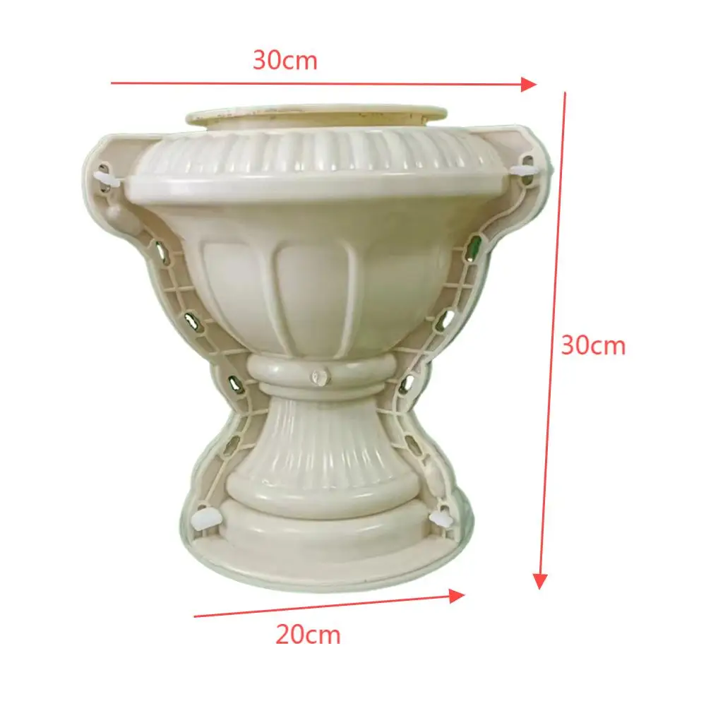 New design Precast garden decorative concrete  planter flower pot plastic molds for cement pots