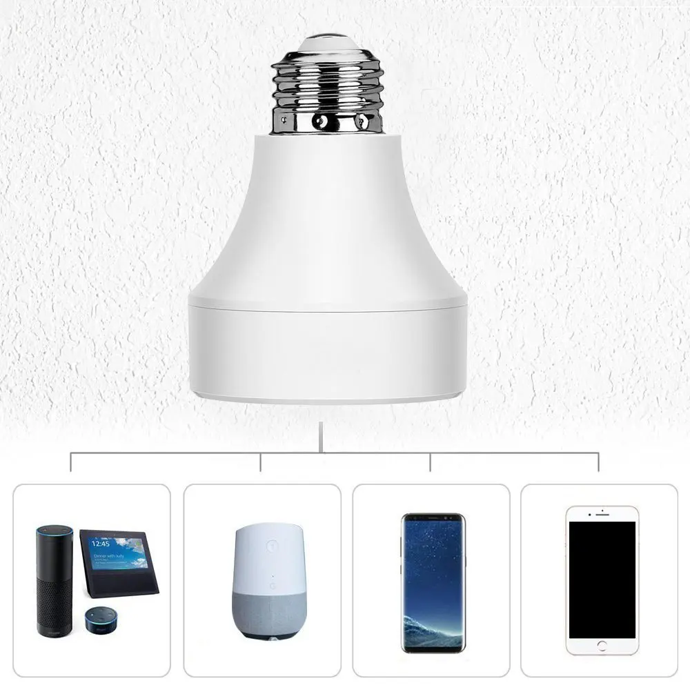 
E26/E27 Lamp Base Wifi Bulb Holder Timer bulb adapter Tuya Smart Remote Control Bulb Base Smart Lamp Holder 