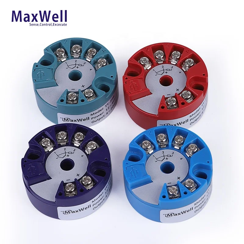 Высококачественный передатчик температуры pt100 k j 4-20 мА с креплением на голову