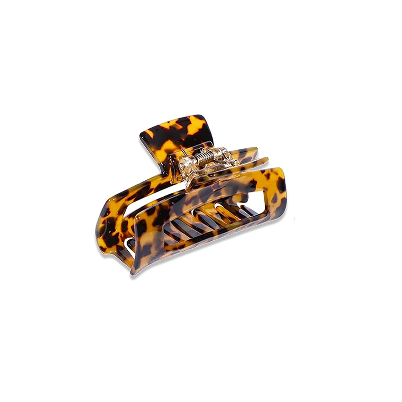 Acrylic Leopard Hair Claws Geometry Hair Accessories Elegant Headwear Fashion Hair Clip