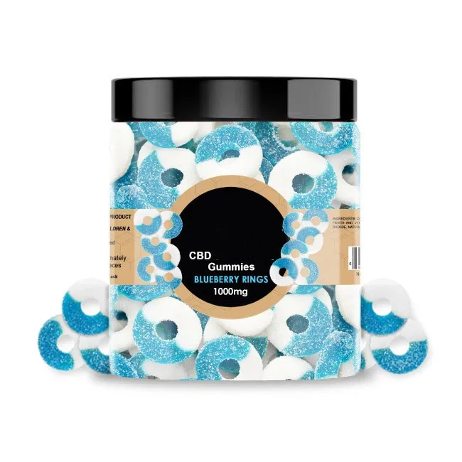 2019 Fancyli OEM Welcome Sleep CBD Gummies Rings of Peach Flavor Fruity CBD Edibles