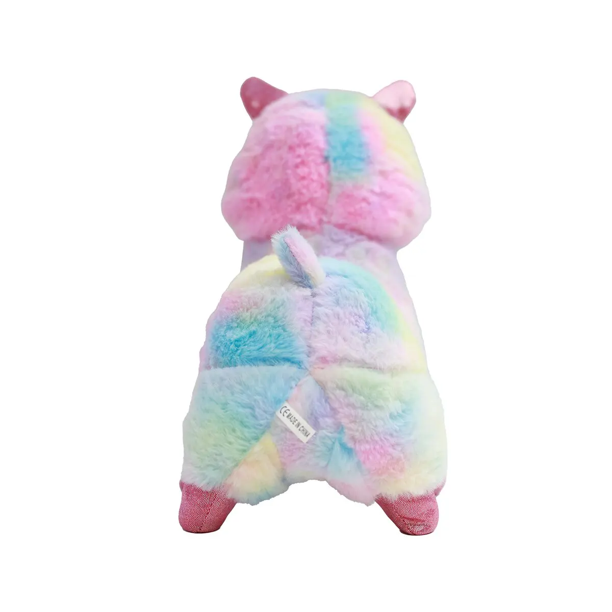 2024  Wholesales custom COLOURED ALPACA  plush stuffed animal custom plush toys customize
