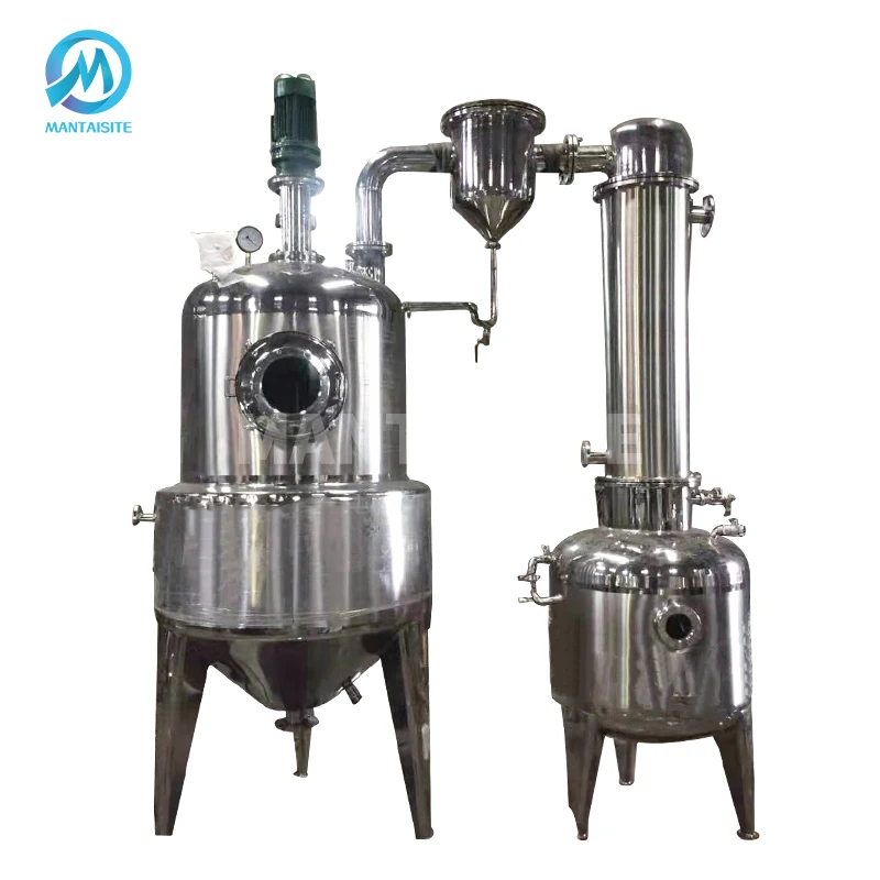 Fruit Juice Concentration Machine Vacuum Evaporator Jam Concentrator Food Grade Milk Honey Water Alcohol Oil Evaporation