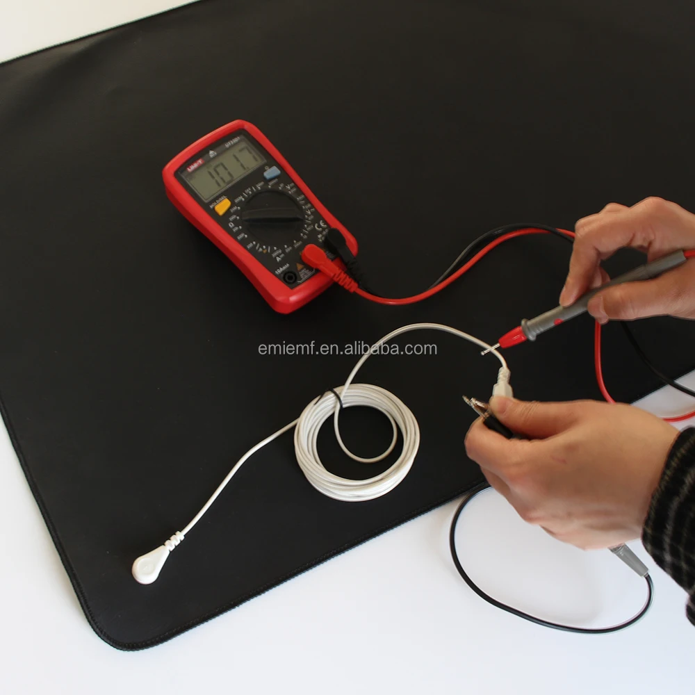 ESD EARTHING Universal Mat-Grounding Mat with Grounding Cord, Foot Grounded Therapy. Potential EMF