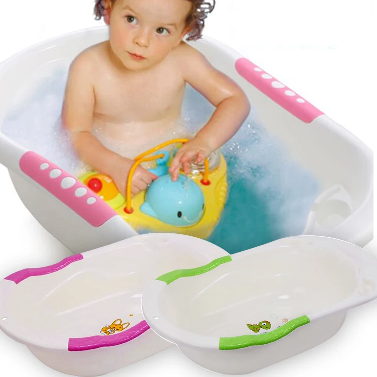 Высокое качество ванная комната Детский душ использование пластик может сидеть лежа общий большой Новорожденный ребенок ванна для купания малыша