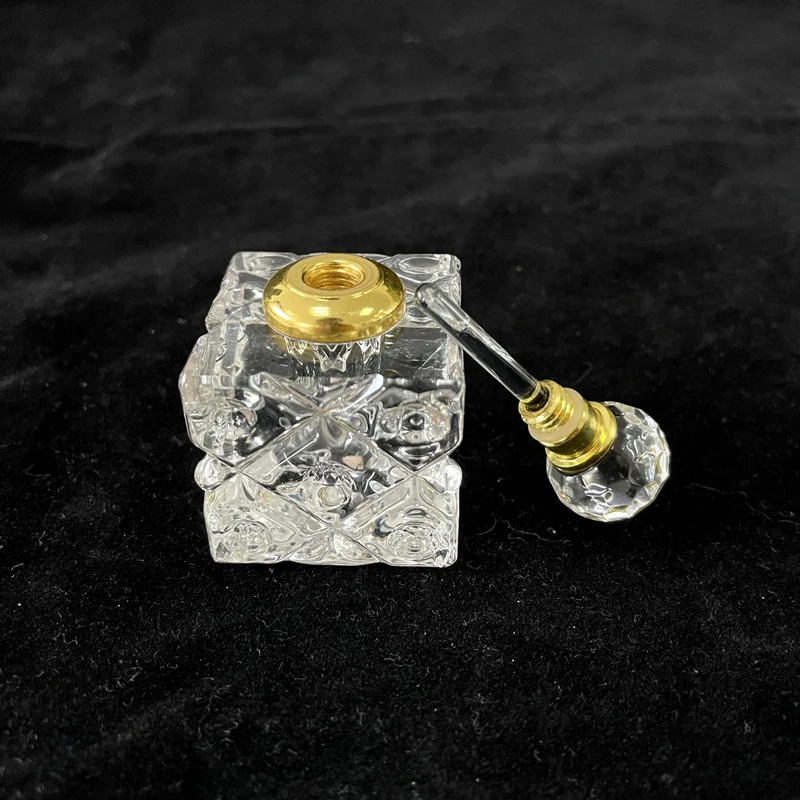 Dear Crystal low price 3ml colorful Blue Chic Empty gemstone high quality Perfume Bottle Crystal Agate for home Decoration